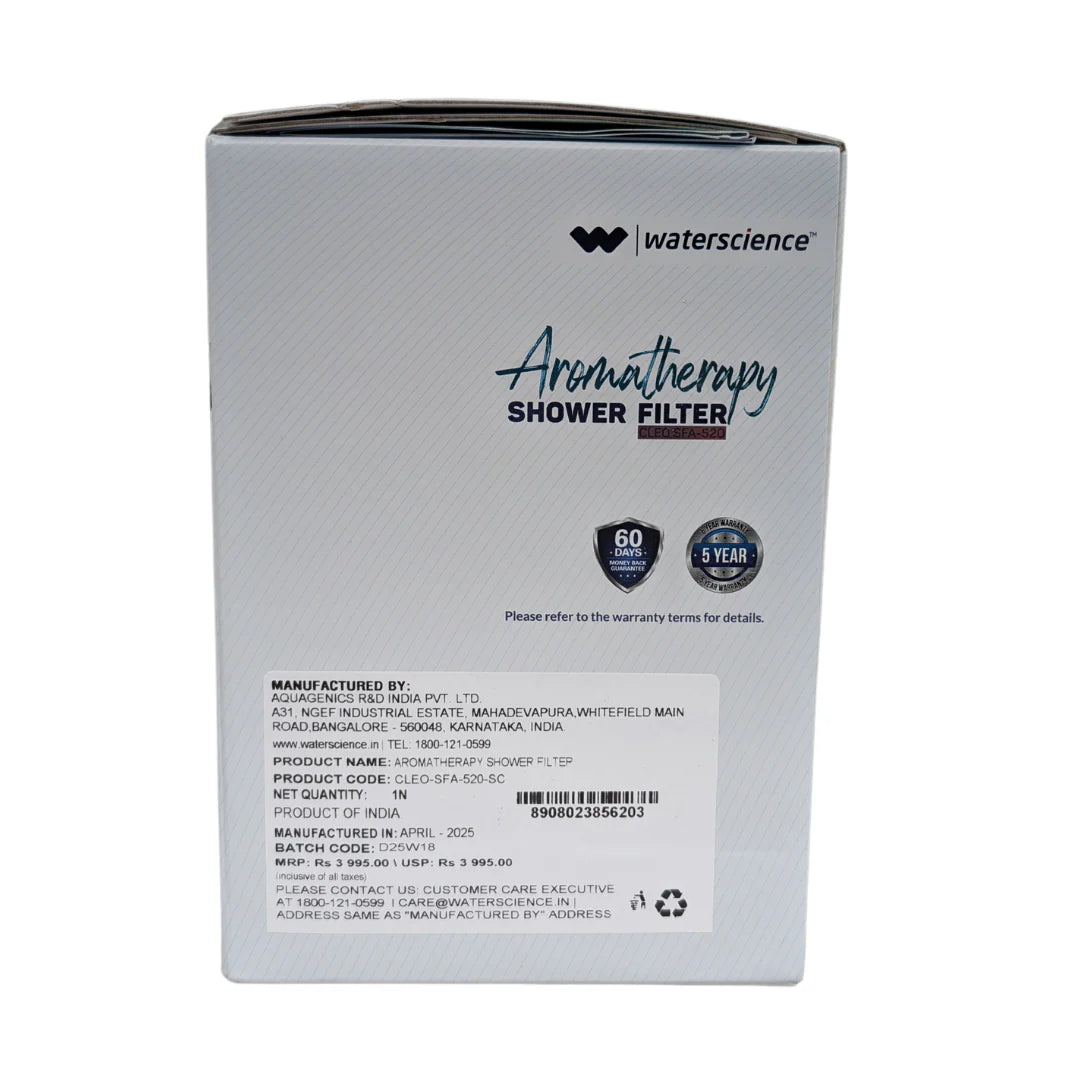 CLEO Aroma Therapy Shower Filter for Hard Water