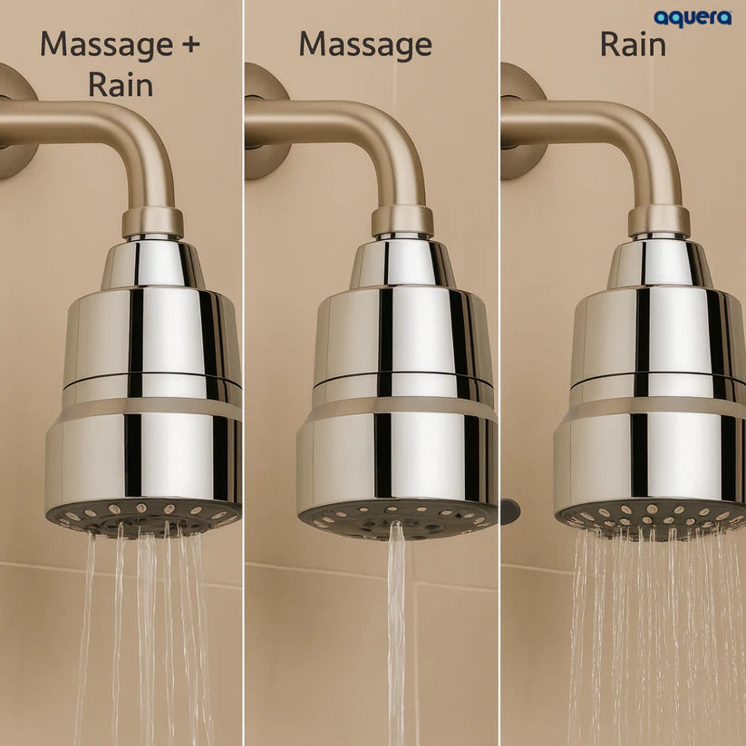 Aquera Shower Head Filter for Hard Water Softening & Chlorine Removal – Healthier Showers, Naturally