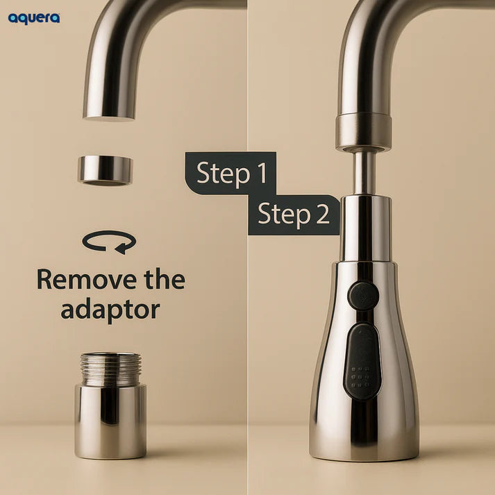Aquera Tap Extender Mini for Kitchen Sink – Compact, Flexible, and Built for Daily Efficiency