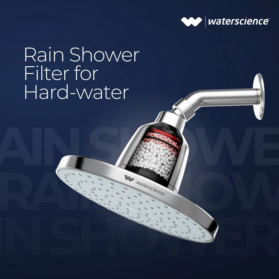 Rain Shower Filter for Hard Water for Healthy Hair & Skin