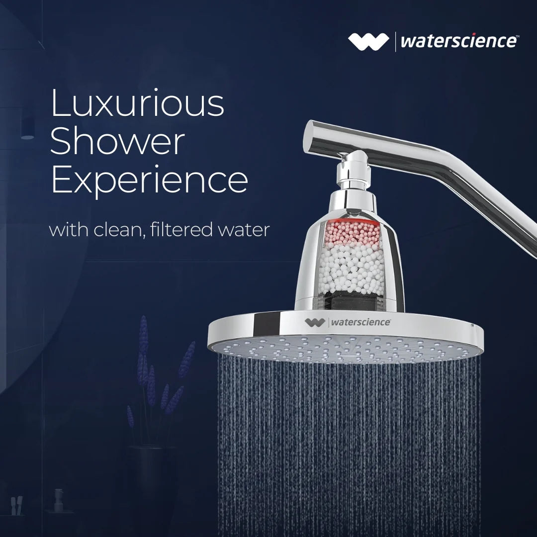 Rain Shower Filter for Hard Water for Healthy Hair & Skin