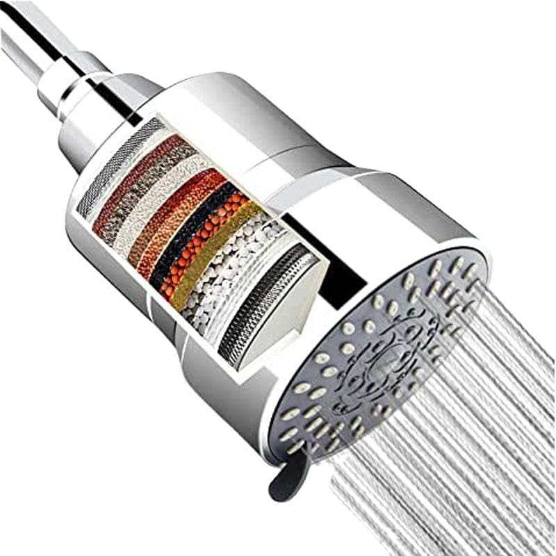 Aquera Shower Head Filter for Hard Water Softening & Chlorine Removal – Healthier Showers, Naturally