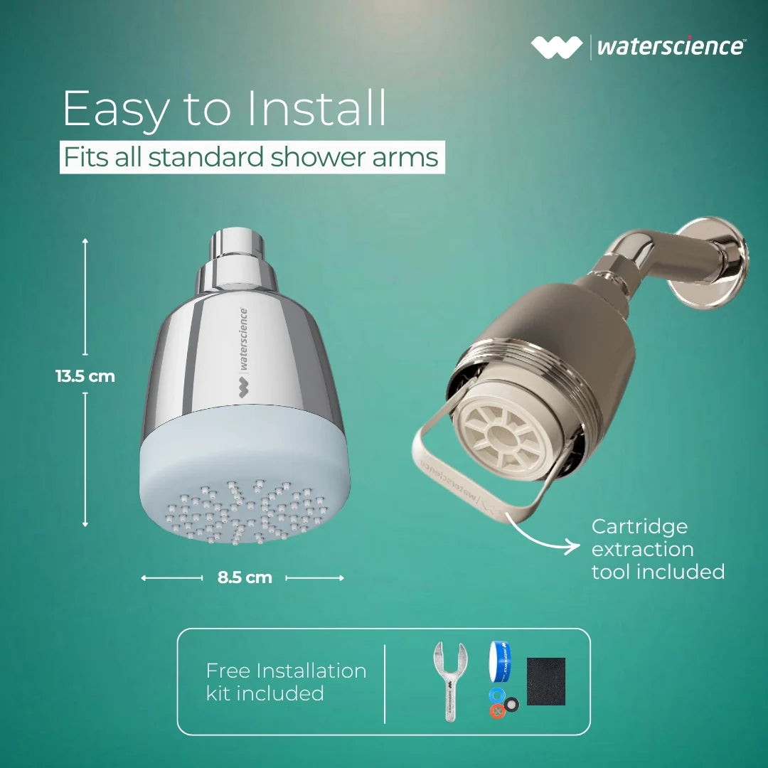 WaterScience CLEO Shower Filter for Hard Water
