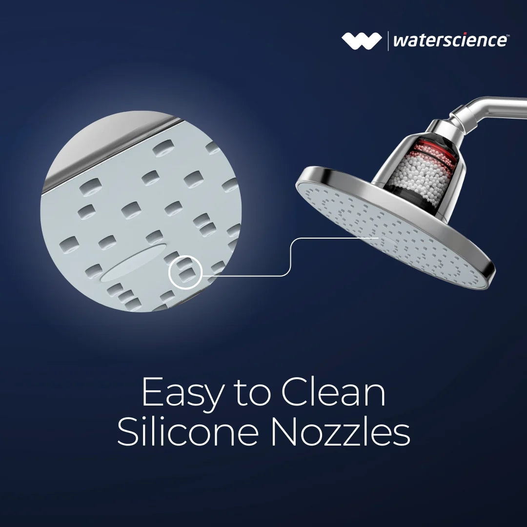 Rain Shower Filter for Hard Water for Healthy Hair & Skin