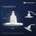 Rain Shower Filter for Hard Water for Healthy Hair & Skin