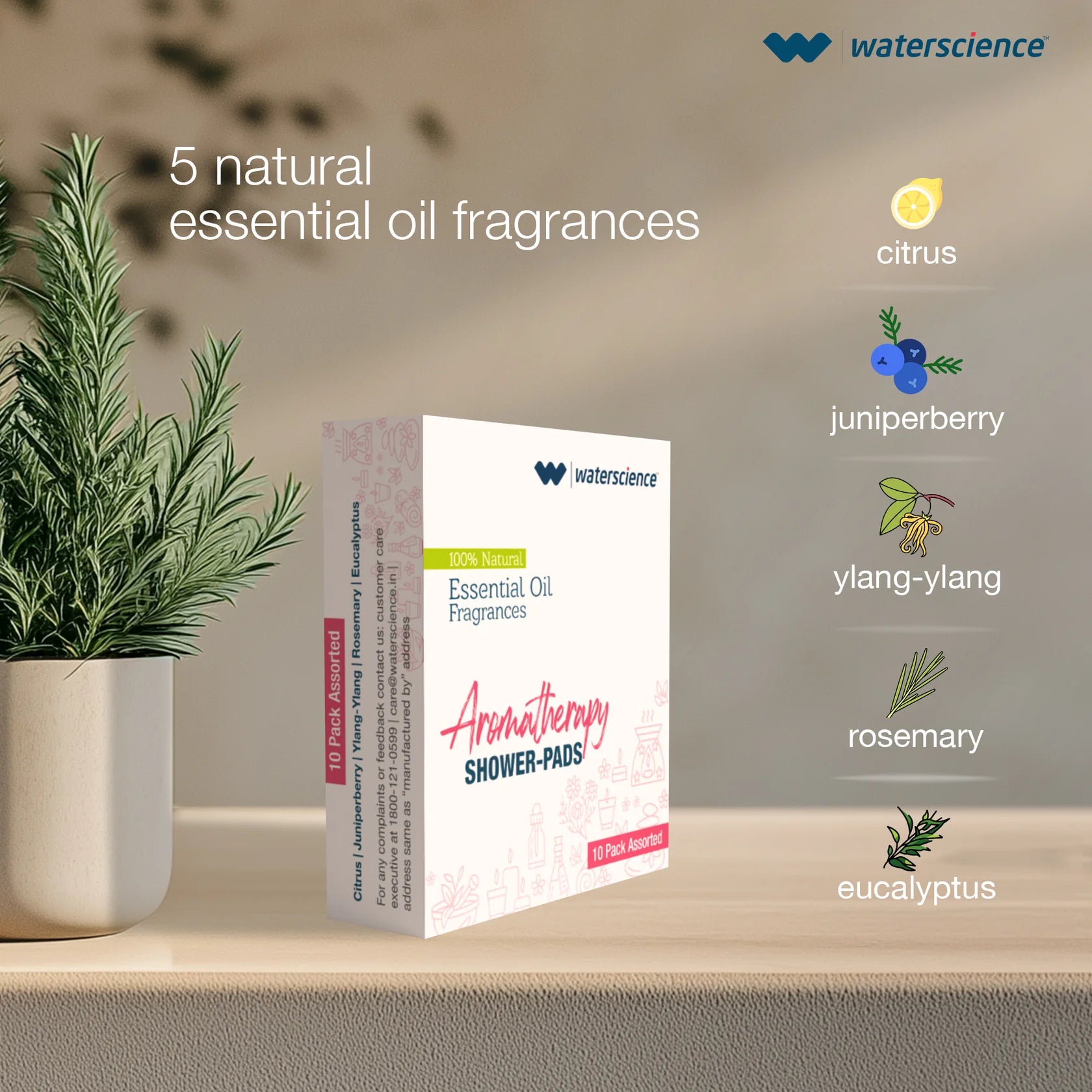 CLEO Aroma Therapy Shower Filter for Hard Water